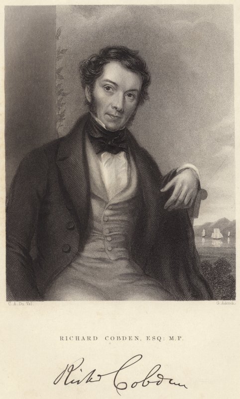 Richard Cobden, Esquire, MP (Grawerowanie) autorstwa C. A. du Val and Co.