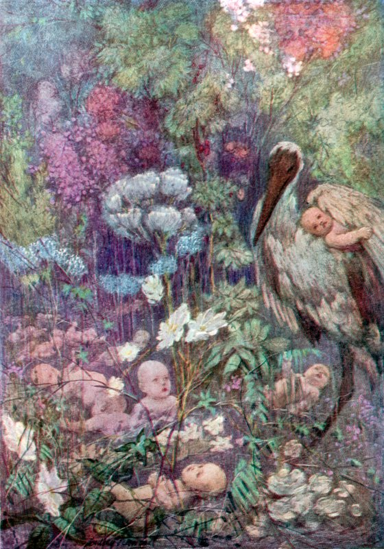 Babyland (litografia kolorowa) autorstwa C. Dudley (after) Tennant