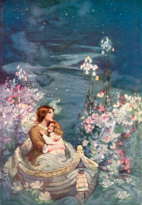 The Beautiful Land of Nod (kolorowa litografia) autorstwa C. Dudley (after) Tennant