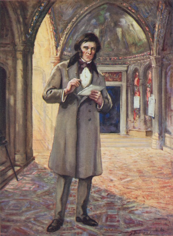 John Ruskin w Wenecji (litografia kolorowa) autorstwa C. Dudley Tennant