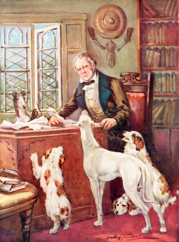 Ukochany i bohaterski „Czarnoksiężnik z Północy” (litografia kolorowa) autorstwa C. Dudley Tennant