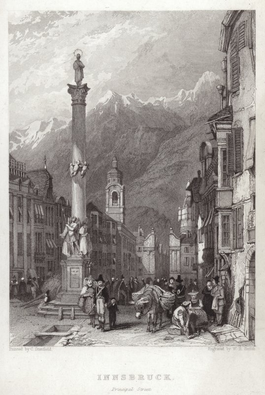 Główna ulica w Innsbrucku autorstwa C. Stanfield