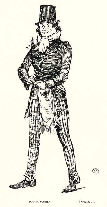 Postać Dickensa: Bob Cratchit (lito) autorstwa Captain Edward Henry Handley Read