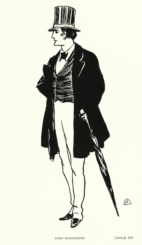 Postać Dickensa: John Rokesmith (lito) autorstwa Captain Edward Henry Handley Read