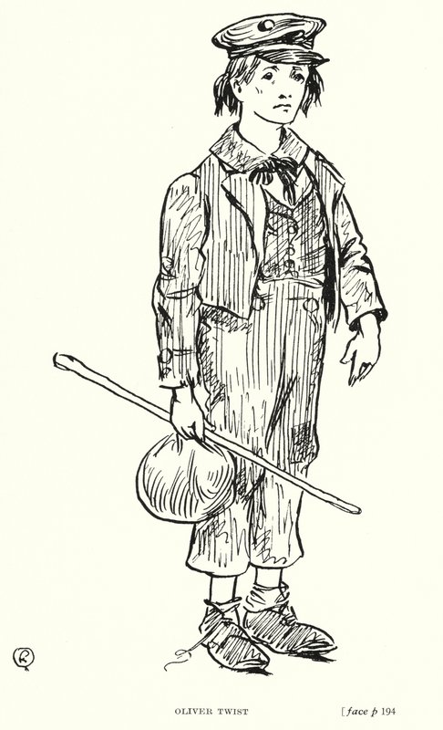 Postać Dickensa: Oliver Twist (lito) autorstwa Captain Edward Henry Handley Read