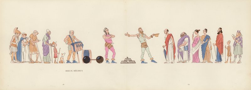 Ilustracja do wyścigów w starożytności autorstwa Carana D