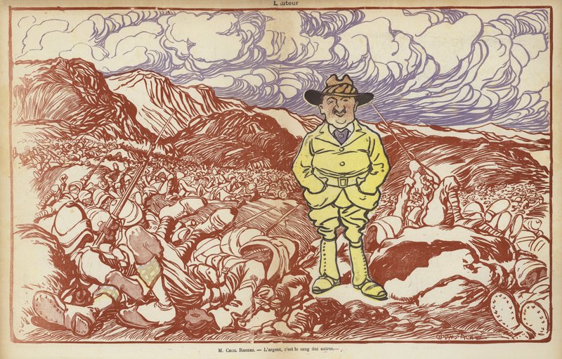 Cecil Rhodes, ilustracja do Le Rire autorstwa Caran d Ache