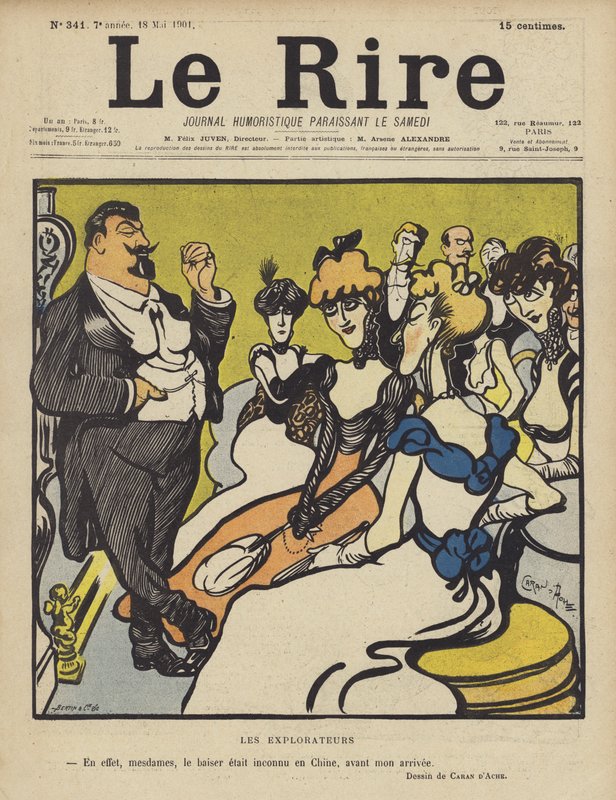 Ilustracja do Le Rire autorstwa Caran d Ache