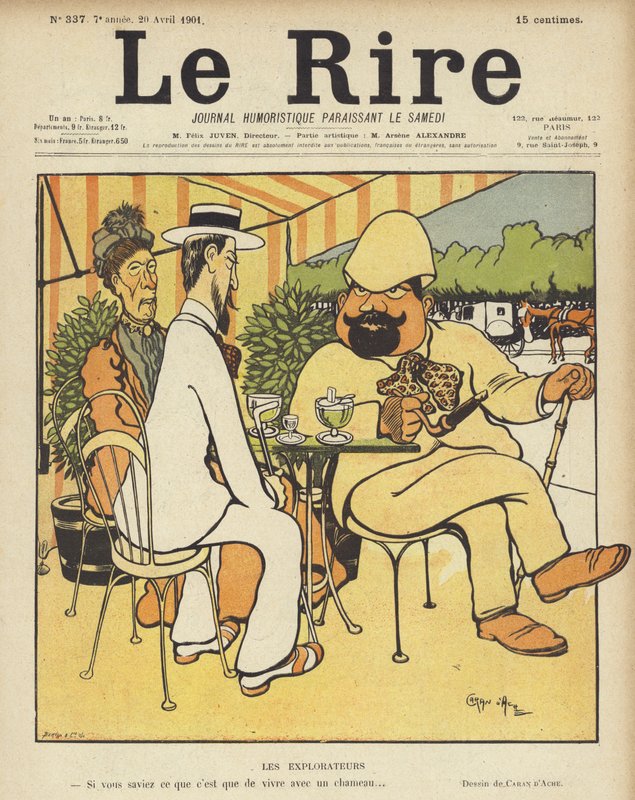 Ilustracja do Le Rire autorstwa Caran d Ache