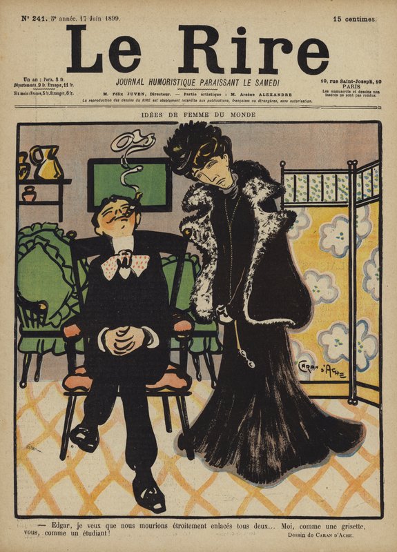 Ilustracja do Le Rire autorstwa Caran d Ache