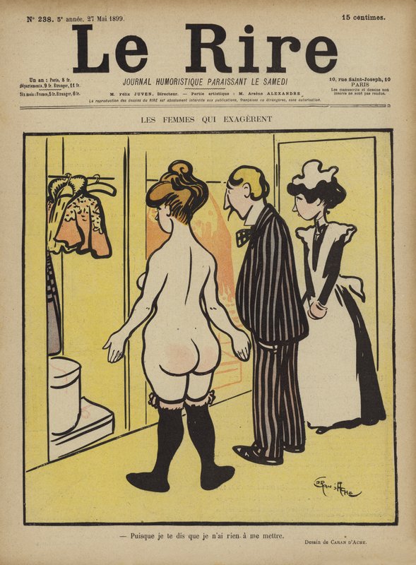 Ilustracja do Le Rire autorstwa Caran d Ache