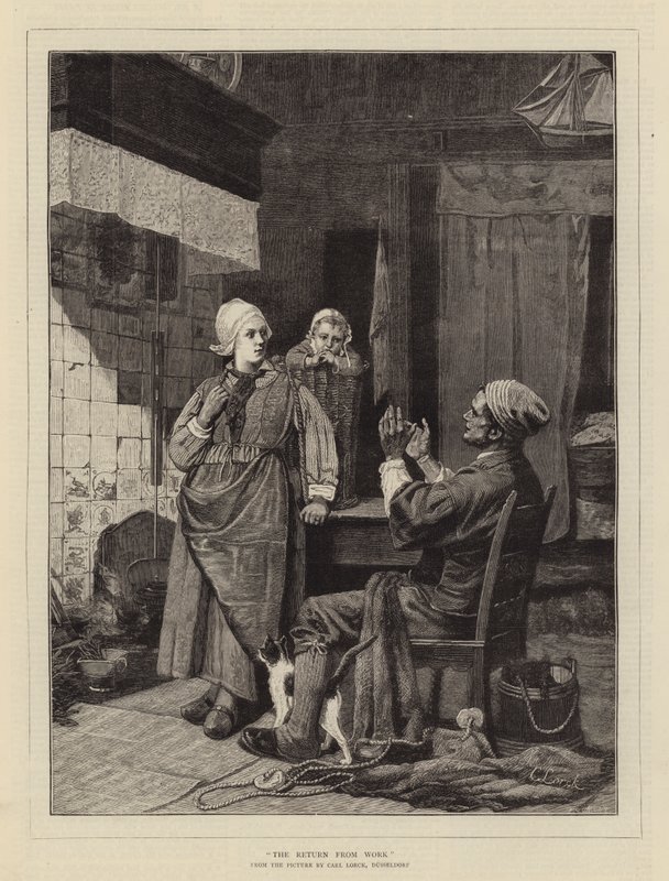 Powrót z pracy autorstwa Carl Julius Lorck