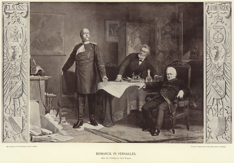 Bismarck w Wersalu autorstwa Carl Ernst Ludwig Wagner