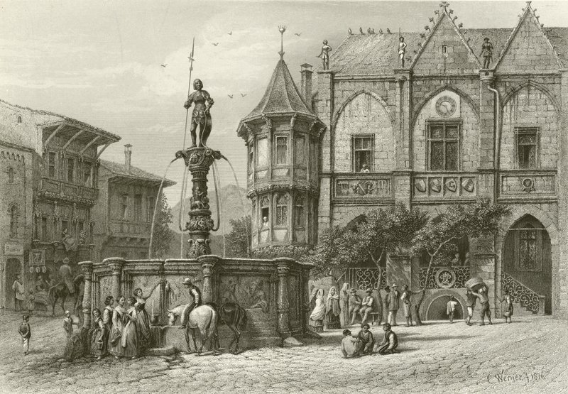Ratusz, Hildesheim autorstwa Carl Friedrich Heinrich Werner