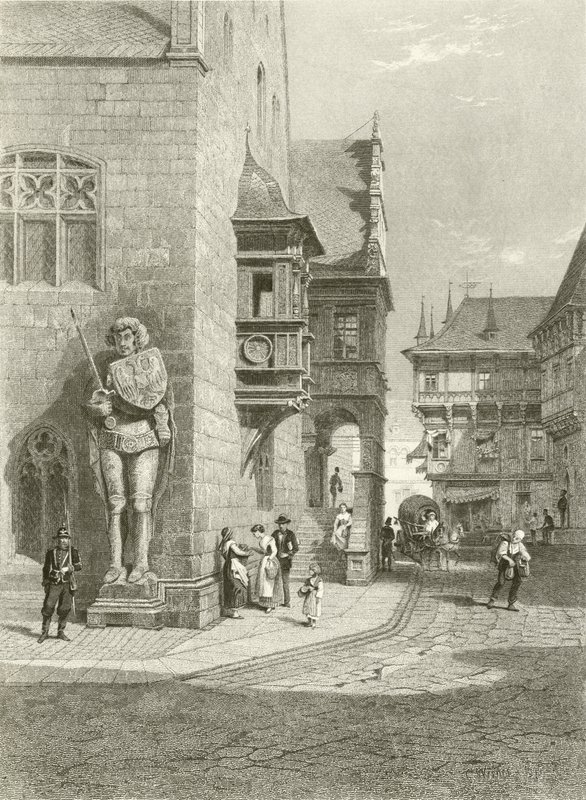 Ratusz, Halberstadt autorstwa Carl Friedrich Heinrich Werner