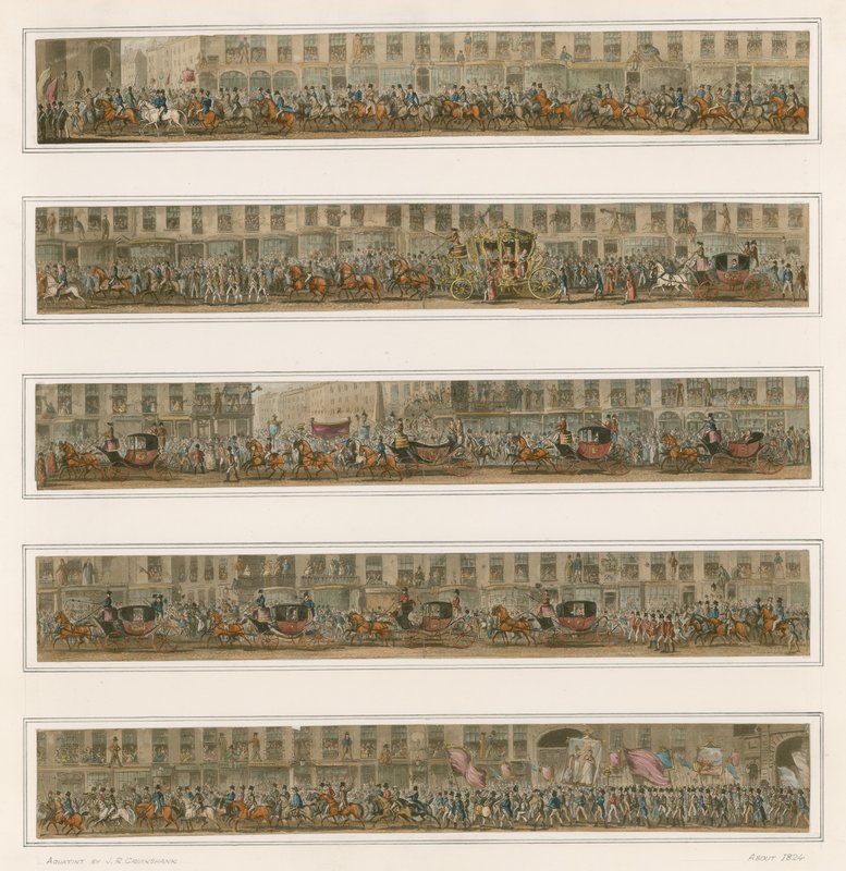 Parada burmistrza, około 1824 r autorstwa Carl Georg Adolph Hasenpflug