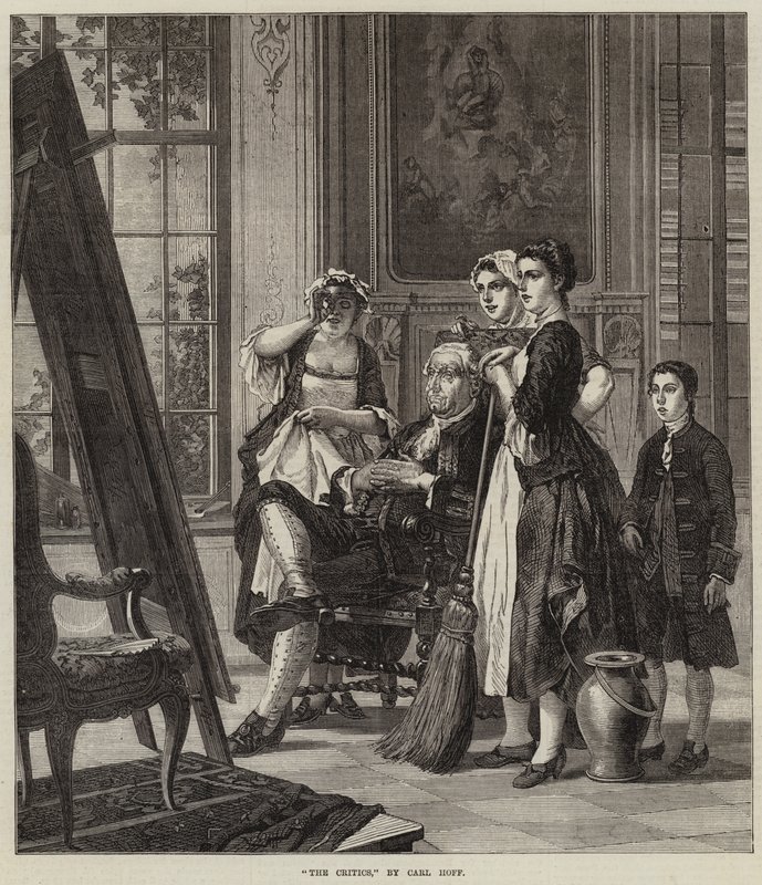 Krytycy autorstwa Carl Heinrich Hoff
