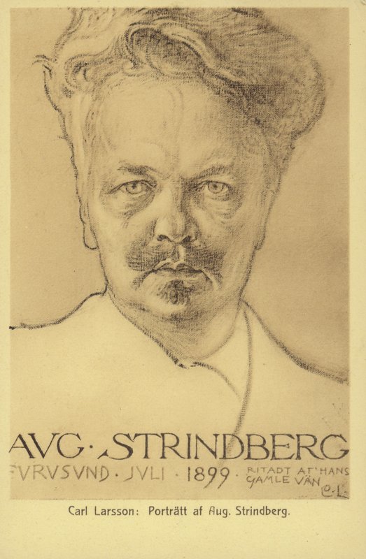 August Strindberg (1849-1912), szwedzki dramaturg, powieściopisarz, poeta i artysta, 1899 autorstwa Carl Larsson