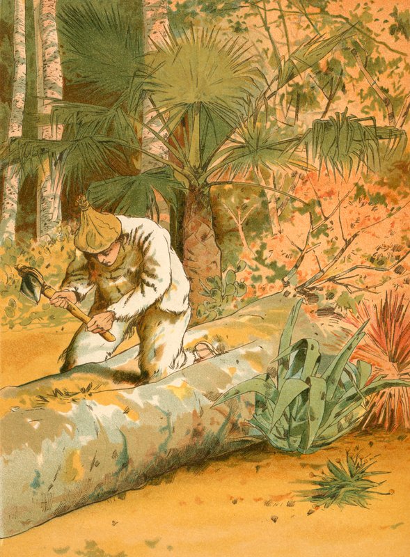 Robienie kajaka autorstwa Carl Marr
