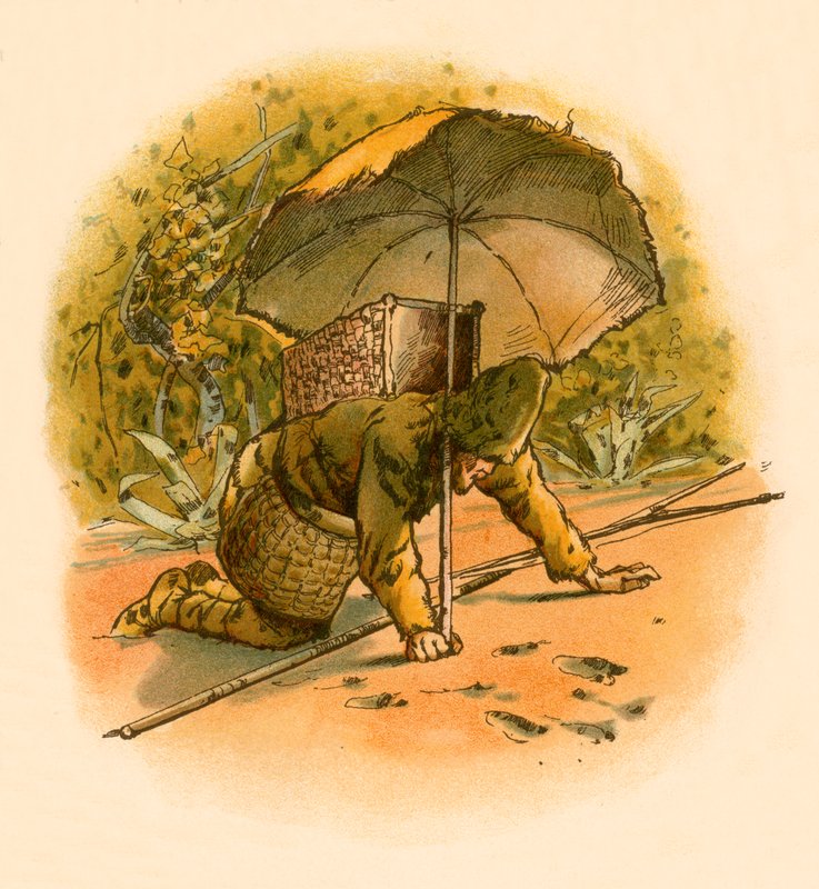Robinson Crusoe widzi odciski stóp autorstwa Carl Marr
