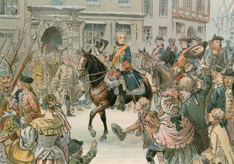 Fryderyk Wielki (1712-1786) zdobywając Wrocław w 1741 r. autorstwa Carl Rohling