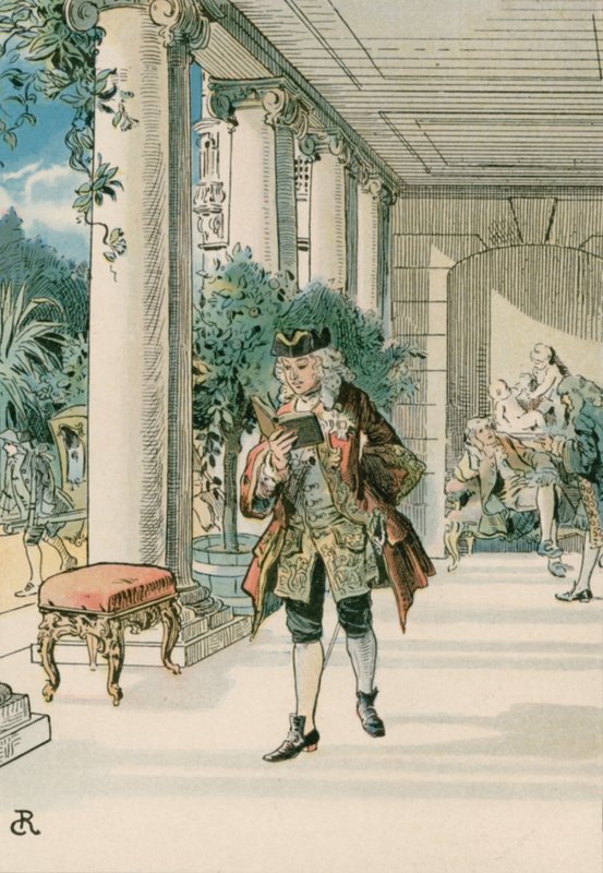 Fryderyka Wielkiego (1712-1786) w Rheinberg autorstwa Carl Rohling