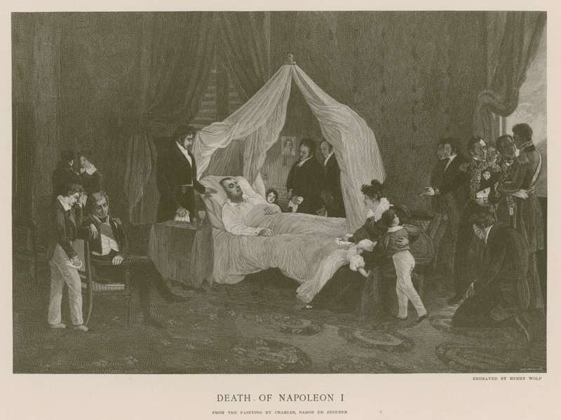 Śmierć Napoleona I autorstwa Carl von Steuben