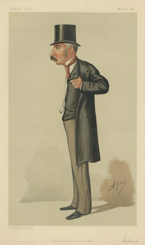 Kapitan John Colomb autorstwa Carlo Pellegrini