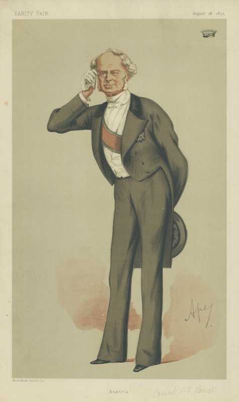 Hrabia Beust autorstwa Carlo Pellegrini