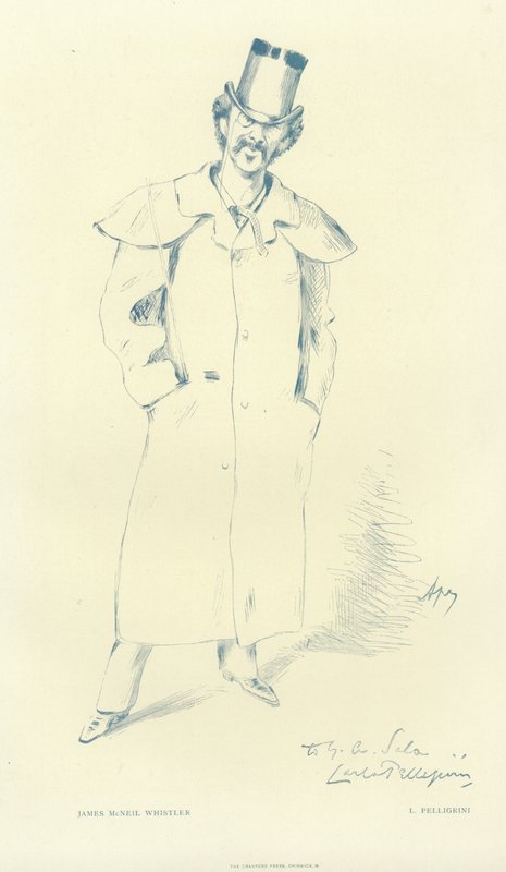 James Abbott McNeill Whistler autorstwa Carlo Pellegrini
