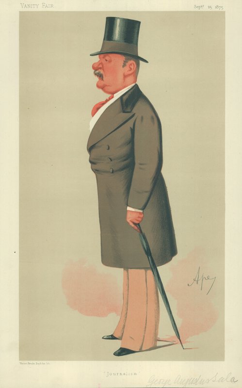Pan George Augustus Sala, Dziennikarstwo, 25 września 1875, komiks Vanity Fair autorstwa Carlo Pellegrini