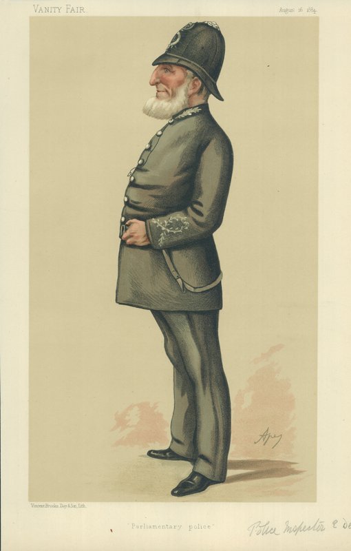 Inspektor policji Ebenezer Denning autorstwa Carlo Pellegrini