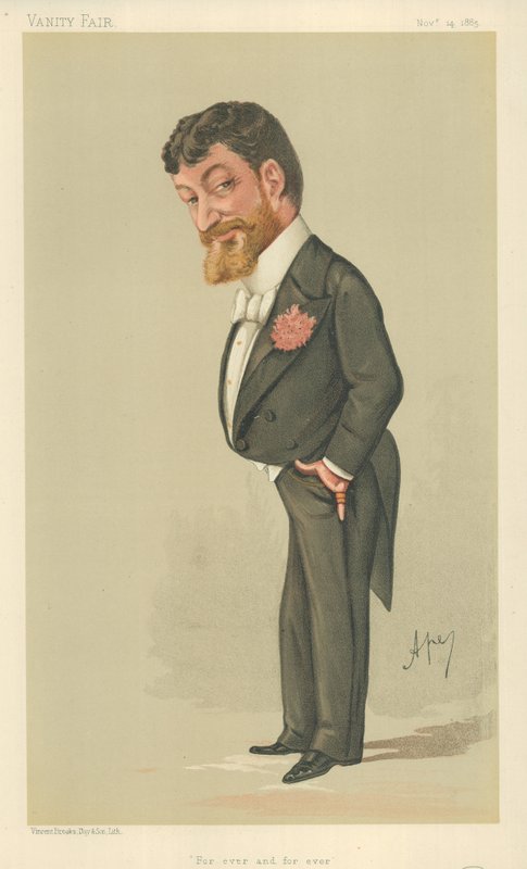 Signor Paolo Tosti, Na wieki wieków, 14 listopada 1885, komiks Vanity Fair autorstwa Carlo Pellegrini