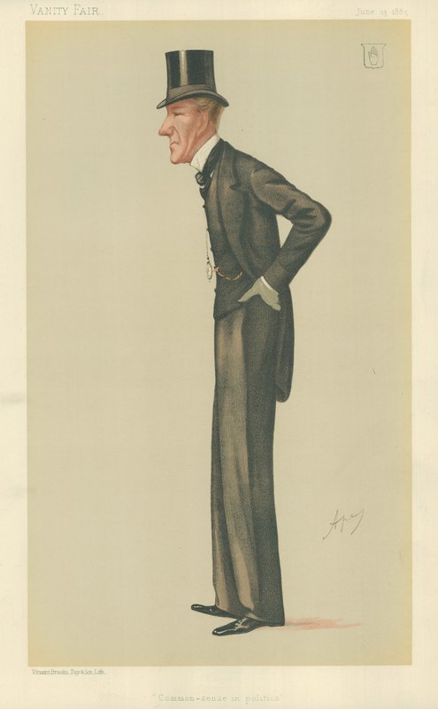 Sir Edward Robert Sullivan, Zdrowy rozsądek w polityce, 13 czerwca 1885, komiks Vanity Fair autorstwa Carlo Pellegrini
