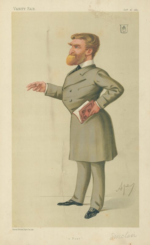 Sir John George Sinclair, poeta, 16 października 1880, komiks Vanity Fair autorstwa Carlo Pellegrini