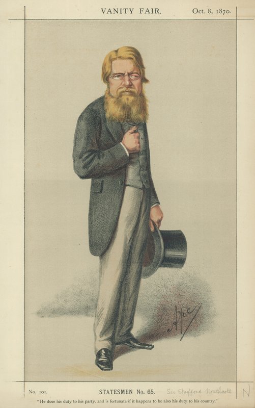 Sir Stafford Northcote autorstwa Carlo Pellegrini
