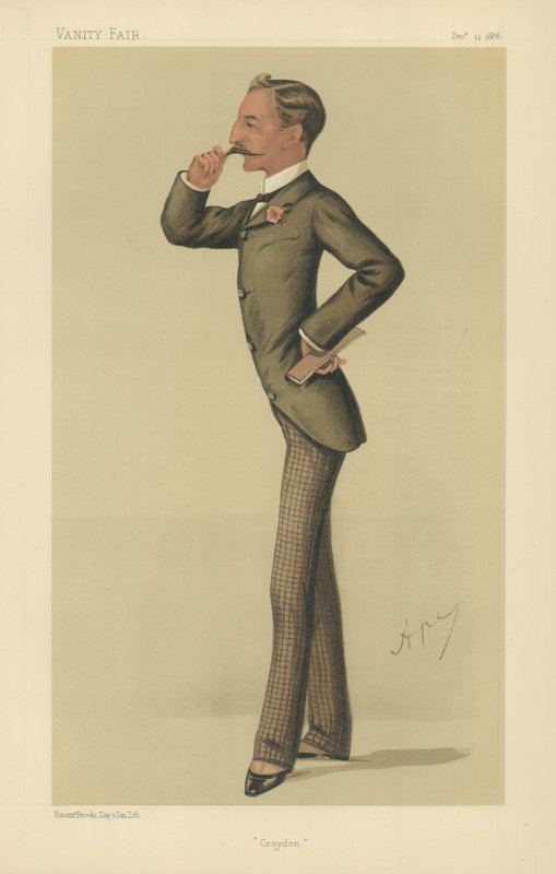 Czcigodny Sidney Herbert (kolor lito) autorstwa Carlo Pellegrini
