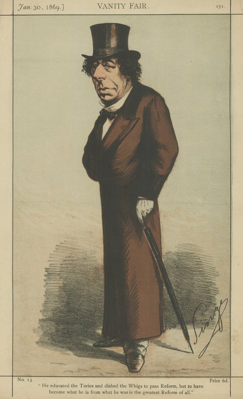 Wielce Szanowny Benjamin Disraeli autorstwa Carlo Pellegrini