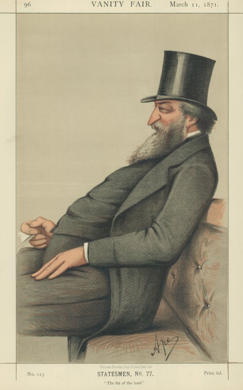 The Right Honorable George Ward Hunt (kolor lito) autorstwa Carlo Pellegrini