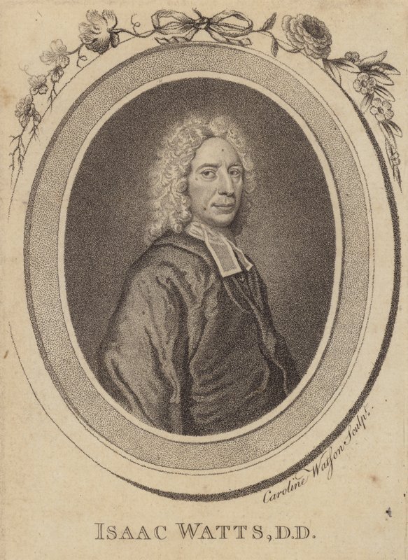 Isaac Watts, angielski pastor chrześcijański, autor hymnów i teolog autorstwa Caroline Watson