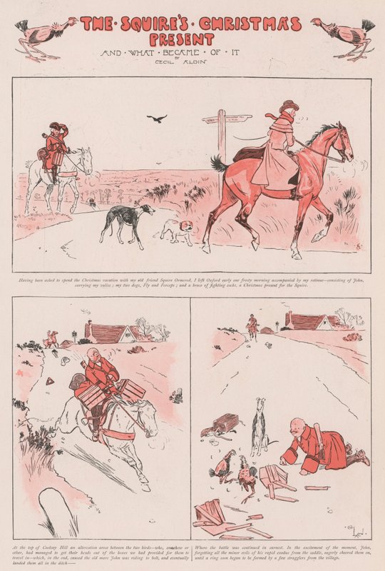 Świąteczny prezent dziedzica autorstwa Cecil Charles Windsor Aldin