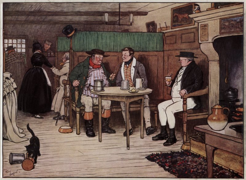Ilustracja do The Pickwick Papers autorstwa Cecila Aldin autorstwa Cecil Charles Windsor Aldin