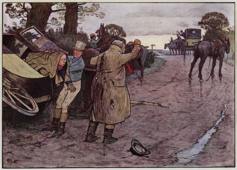 Ilustracja do The Pickwick Papers autorstwa Cecila Aldin autorstwa Cecil Charles Windsor Aldin