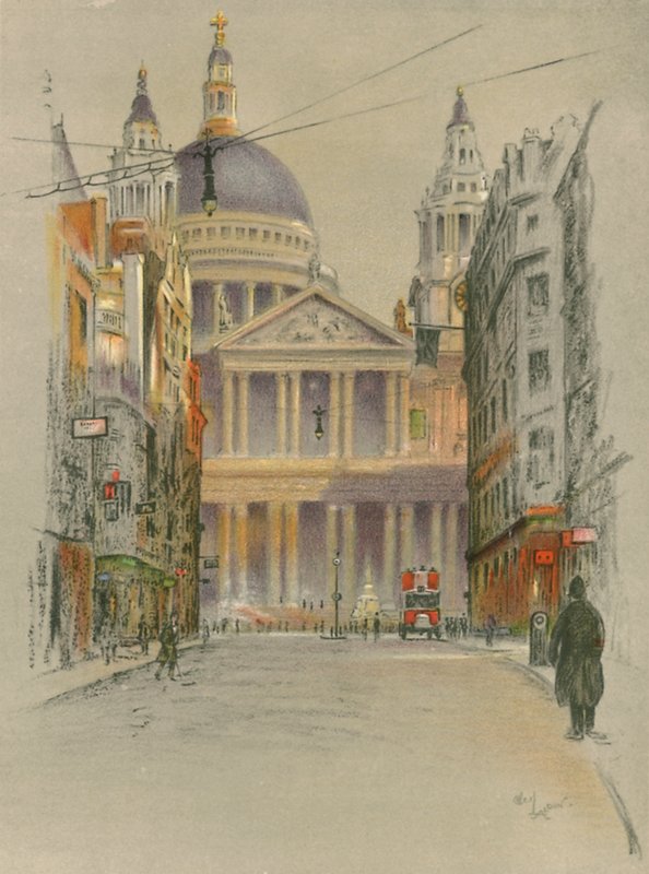 Katedra św. Pawła autorstwa Cecil Charles Windsor Aldin