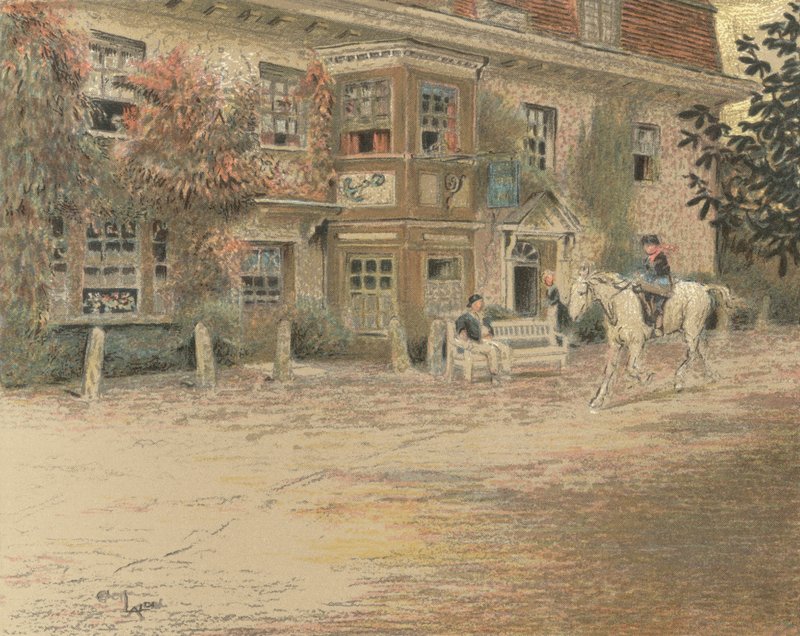 Zajazd Kotwica, Liphook autorstwa Cecil Charles Windsor Aldin