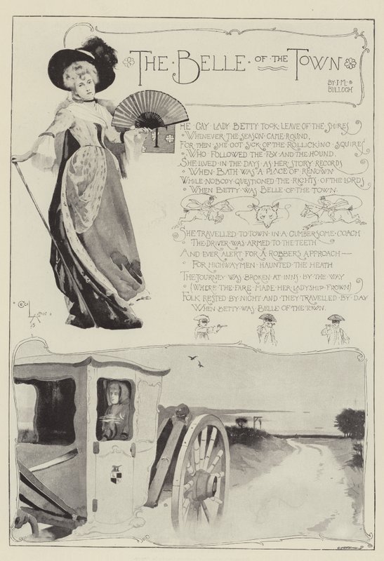 Belle of the Town, J M Bulloch autorstwa Cecil Charles Windsor Aldin