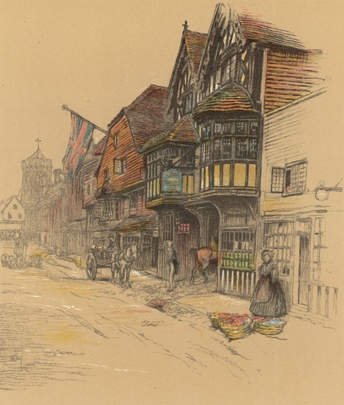 George Inn, Salisbury autorstwa Cecil Charles Windsor Aldin