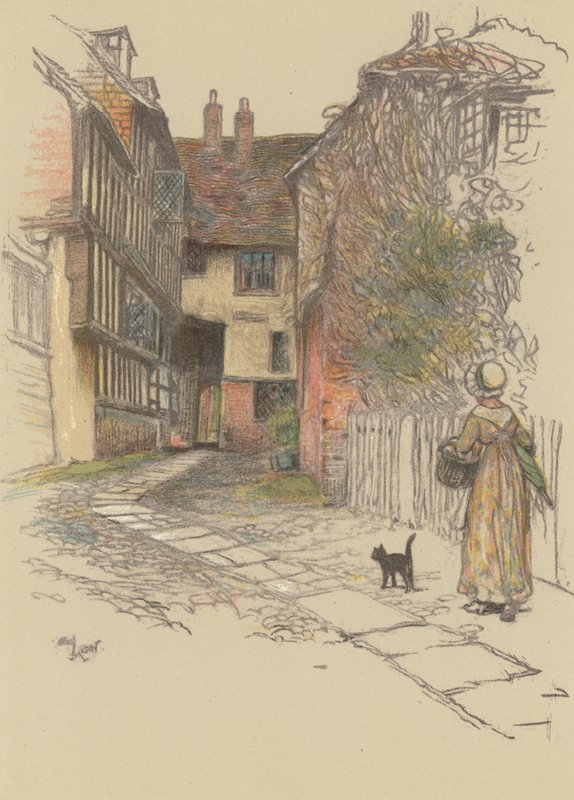 Karczma Syrenka, Rye autorstwa Cecil Charles Windsor Aldin