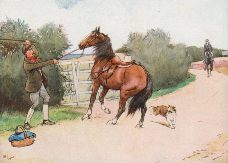 Potem Chłopiec wysiadł i dał mu Hard Thrashing autorstwa Cecil Charles Windsor Aldin