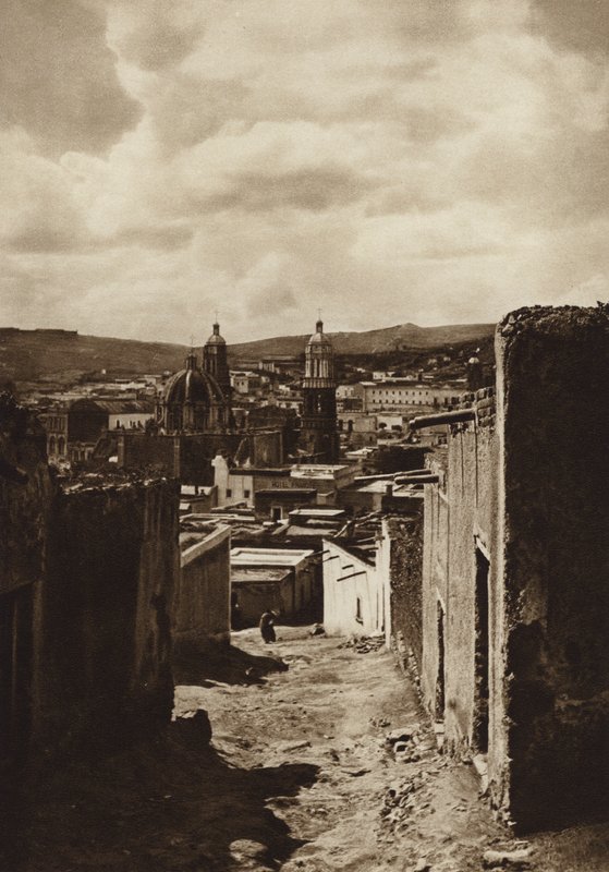 Meksyk: Zacatecas (zdjęcie czarno-białe) autorstwa Cecile Seler Sachs